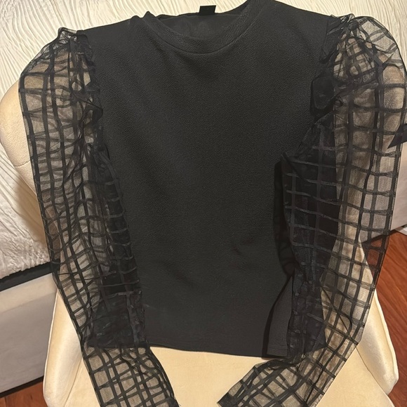 SHEIN Tops - Black long sleeve blouse